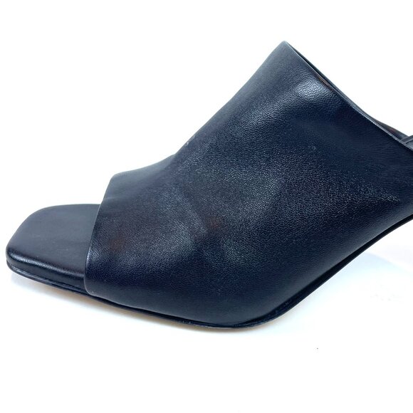 NEW Gianni Bini Black Leather Lace Up Open Toe 3" Heel Women's Heels Size 6M - Picture 7 of 10